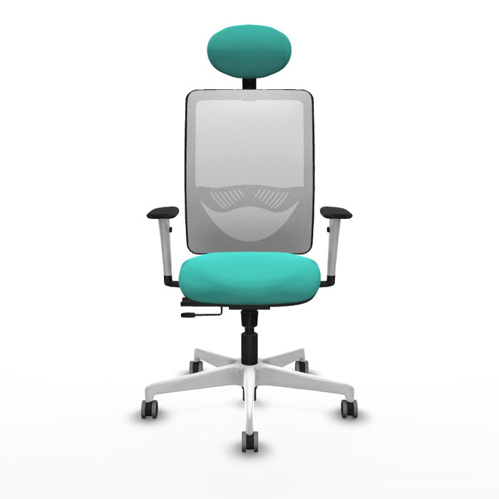 PIQUERAS Y CRESPO Silla de oficina Zulema Turquesa y Blanco PIQUERAS Y CRESPO Silla de oficina Zulema Turquesa y Blanco
