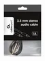 Gembird Cable de Audio Estéreo 3.5mm CCAP-444-6, Conectores Macho a Macho, 1.8 Metros, Negro