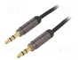 Gembird CCAP-444-6 Cable de audio estéreo 3,5 mm, 1,8 m, Negro