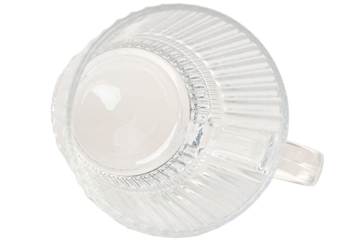 DKD Home Decor Básicos Taza de Cristal Transparente 265 ml (6 Unidades) para Casa, Cocina o Oficina, Apta Lavavajillas