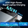 Vention Powerbank 20000mAh 65W con cable USB-C integrado