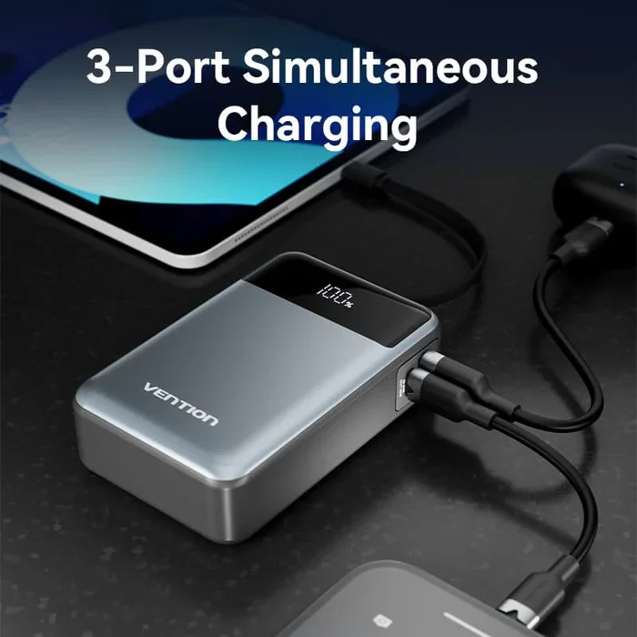 Vention Powerbank 20000mAh FHYB0 65W con Cable USB-C