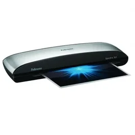 Fellowes 5738301 - Plastificadora Spectra A3 hasta 125 Micras, Sistema Anti-Atascos, Gris y Negro, Kit Incluido