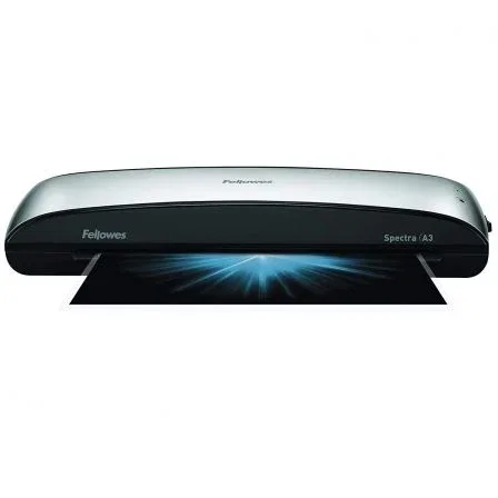 Fellowes 5738301 - Plastificadora Spectra A3 hasta 125 Micras, Sistema Anti-Atascos, Gris y Negro, Kit Incluido