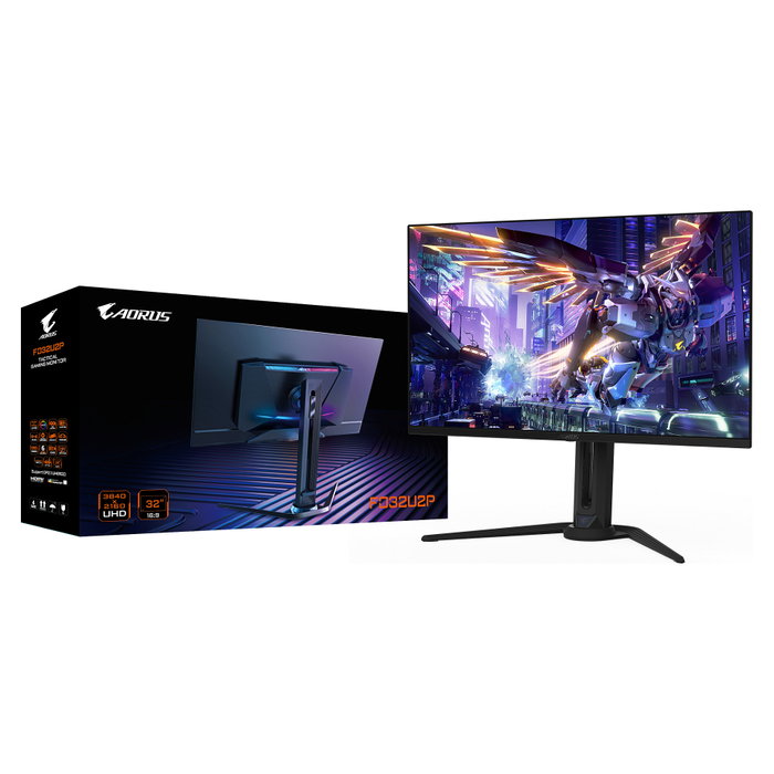 Gigabyte AORUS FO32U2P Monitor Gaming OLED 31.5 pulgadas 4K UHD 240Hz 0.03ms Negro