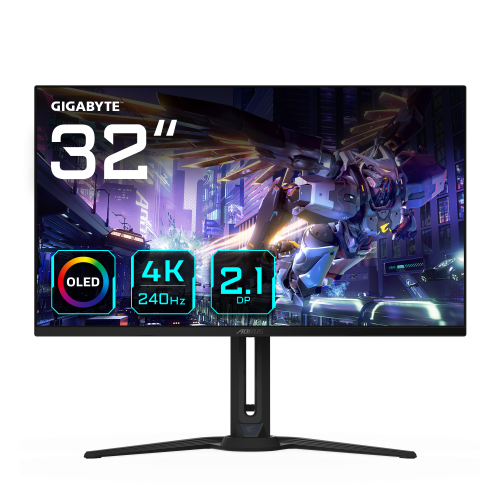 Gigabyte AORUS FO32U2P Monitor Gaming OLED 31.5 pulgadas 4K UHD 240Hz 0.03ms Negro