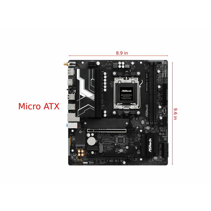 ASRock B850M-X R2.0 AMD B850 Micro ATX AM5