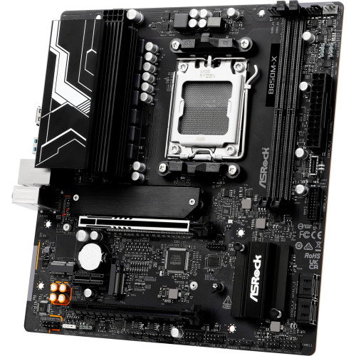 ASRock B850M-X R2.0 Placa Base AMD B850 Socket AM5 micro ATX para PC DDR5 M.2 SATA III 2.5 Gigabit Ethernet