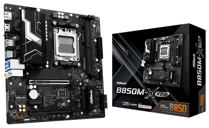 ASRock B850M-X R2.0 AMD B850 Micro ATX AM5