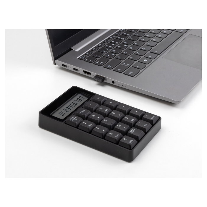 DeLOCK Teclado numérico 2 en 1 con calculadora inalámbrico 2,4 GHz negro