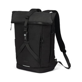 Dicota D32175-RPET Mochila COMMUTER Rolltop Urbana para Portátil 13-16 Zoll, 26L, Negro, Poliéster Reciclado