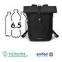 Dicota D32175-RPET Mochila COMMUTER Rolltop Urbana para Portátil 13-16 Zoll, 26L, Negro, Poliéster Reciclado