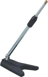 Quiklok Soporte Micrófono Corto Base Triangular Cromado