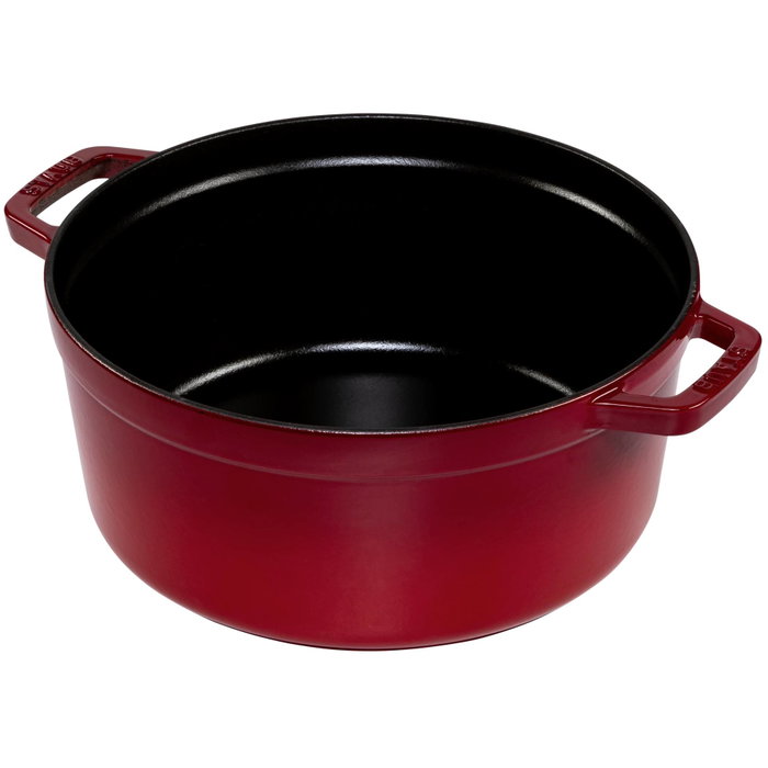 Staub Cocotte Redonda 26cm Rojo Cereza en Hierro Fundido