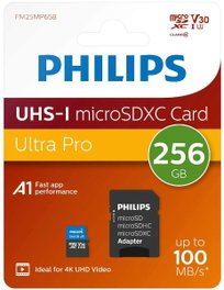 Philips Tarjeta microSDXC UHS-I 256GB con adaptador