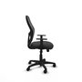 PIQUERAS Y CRESPO Silla de oficina Alocén, mecanismo Sincro, Gris oscuro/Negro