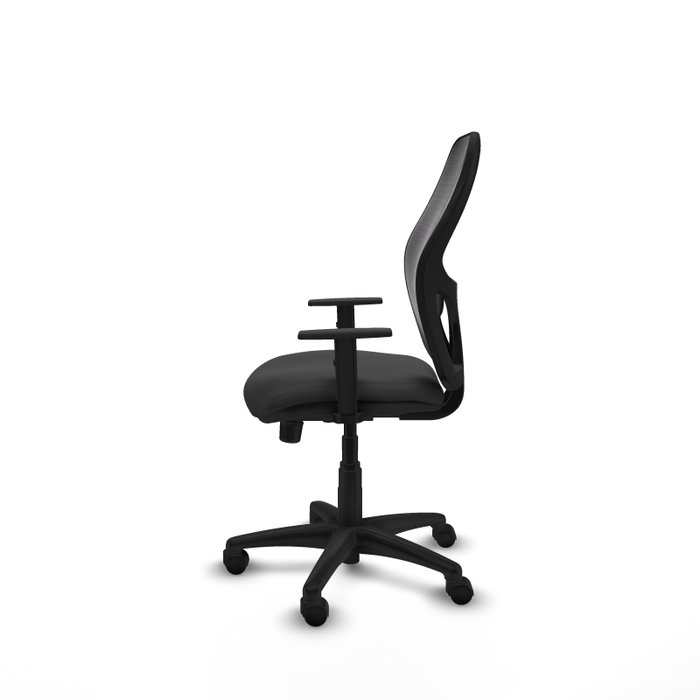 PIQUERAS Y CRESPO Silla de oficina Alocén, mecanismo Sincro, Gris oscuro/Negro