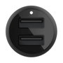 Belkin Boost Charge Cargador de Coche 24W con Doble USB-A y Cable Lightning 1m Negro