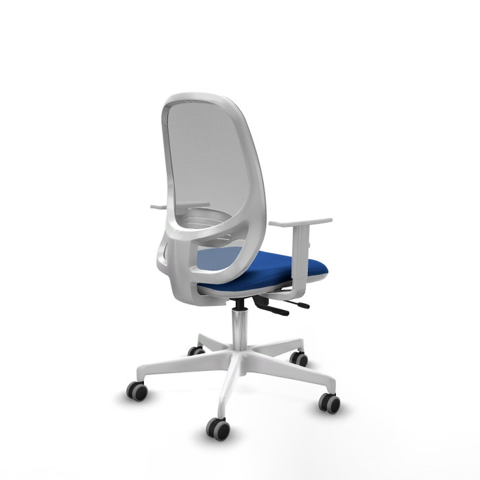 PIQUERAS Y CRESPO Silla de oficina Cilanco Azul y Gris con Mecanismo Sincro/Traslack PIQUERAS Y CRESPO Silla de oficina Cilanco Azul y Gris con Mecanismo Sincro/Traslack