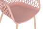 DKD Home Decor Silla PP Metal Coral