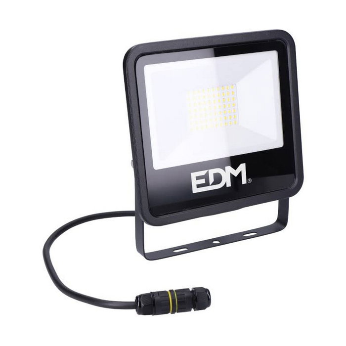 Edm Foco proyector LED Black Series 50 W 4000 lm 6400 K luz fría Negro