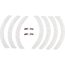 Zipp Kit Pegatinas Logo Rueda 808 Blanco Mate Sin Bordes para 1 Rueda/Disco