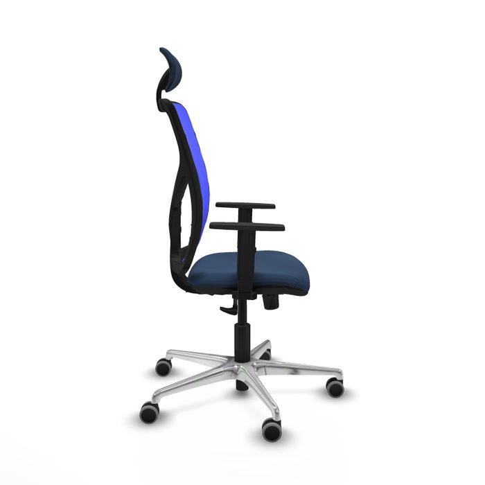 PIQUERAS Y CRESPO Silla de oficina Motilla con mecanismo Sincro, Azul