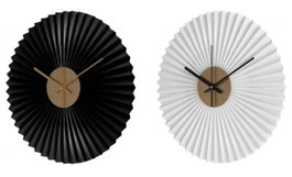 DKD Home Decor Reloj de Pared Moderno Negro Blanco 4x30x30 cm (2 Unidades)
