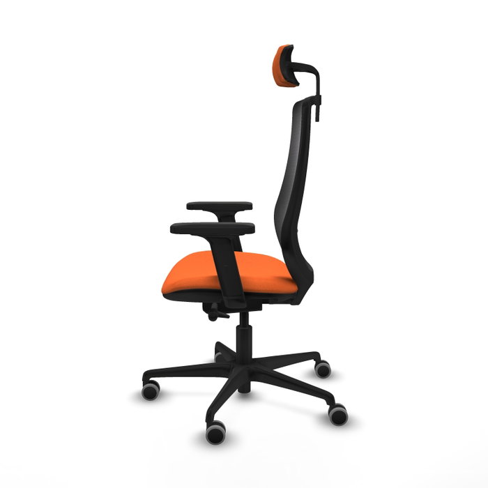 PIQUERAS Y CRESPO Silla de oficina Mardos con mecanismo Sincro/Traslack, Naranja y Negro PIQUERAS Y CRESPO Silla de oficina Mardos con mecanismo Sincro/Traslack, Naranja y Negro