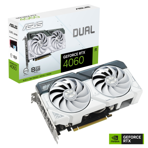 ASUS Dual -RTX4060-8G-WHITE NVIDIA GeForce RTX­ 4060 8 GB GDDR6