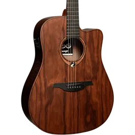 LAG Guitarra Acústica Electroacústica Dreadnought Cutaway A/E Natural Satinado Sauvage Lag