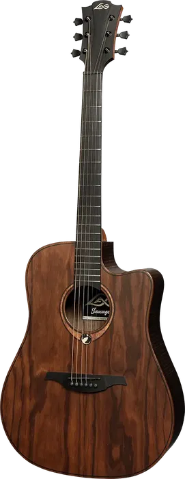 LAG Guitarra Acústica Electroacústica Dreadnought Cutaway A/E Natural Satinado Sauvage Lag LAG Guitarra Acústica Electroacústica Dreadnought Cutaway A/E Natural Satinado Sauvage Lag