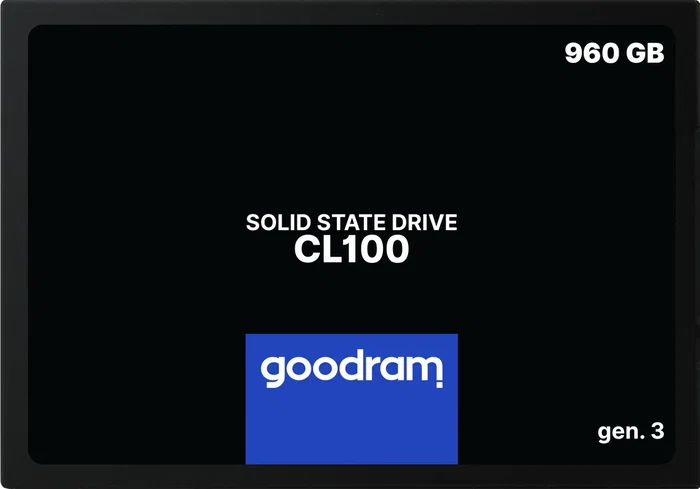 Goodram CL100 960 GB SSD SATA III 2.5" - 540 MB/s Lectura, 460 MB/s Escritura, 3D NAND, para PC/Portátil
