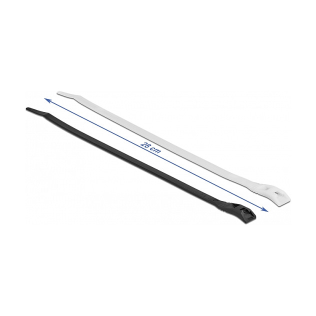 DeLOCK Bridas para cables con cabeza plana 280 x 7,6 mm, 100 unidades DeLOCK Bridas para cables con cabeza plana 280 x 7,6 mm, 100 unidades