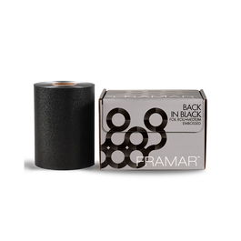 Framar Papel de Aluminio Coloración Negro con Relieve 12.7cm x 100.58m Ideal para Mechas y Servicios de Peluquería