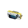 Equip 124300 Adaptador DB-9 Macho a DB-9 Macho, Conectores Chapados en Oro, Color Plata