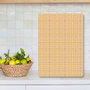 Hermia Tabla de Cortar de Vidrio Templado CKT104 20x30 cm, Superficie Higiénica Antibacteriana, Antideslizante