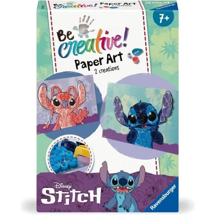Ravensburger RA4005556237500 Be Creative Quilling Stitch, 2 Creaciones Cuadros, Papel de Colores, Ocio Creativo, Edad 7+ Ravensburger RA4005556237500 Be Creative Quilling Stitch, 2 Creaciones Cuadros, Papel de Colores, Ocio Creativo, Edad 7+