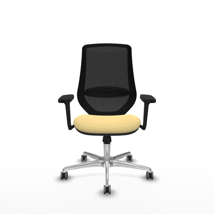 PIQUERAS Y CRESPO Silla de oficina Mardos con mecanismo Sincro, Crema y Negro PIQUERAS Y CRESPO Silla de oficina Mardos con mecanismo Sincro, Crema y Negro
