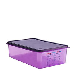 Araven Cubeta GN 1/1 Hermética Antialérgenos, 20 Litros, Polipropileno, 530x325x150 mm