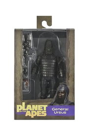 NECA Figura General Ursus El Planeta de los Simios 18cm con Accesorios de la Película de 1968