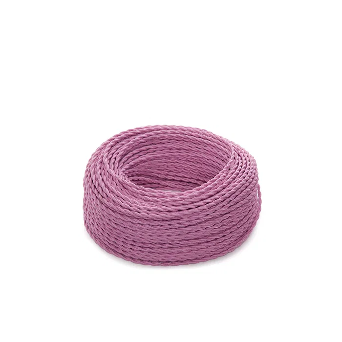 Cable Textil Trenzado 2x0,75 x 1M SKD-C275-BROWN