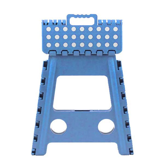 Marbueno Taburete Plegable de Plástico Azul 33x26x27 cm