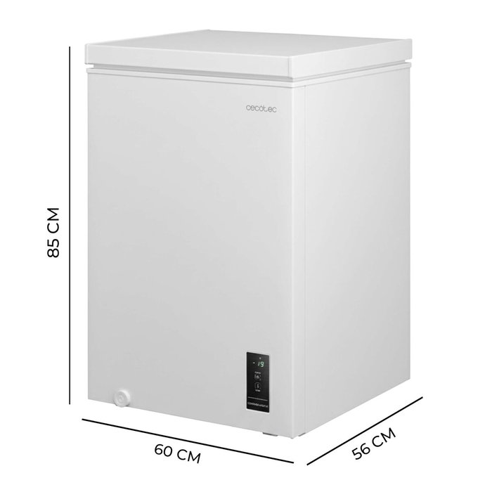 Cecotec Congelador horizontal 143L Bolero CoolMarket 143P blanco E, 37dB, dual, LED Cecotec Congelador horizontal 143L Bolero CoolMarket 143P blanco E, 37dB, dual, LED