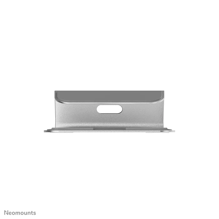 Neomounts NSLS025 Soporte Ergonómico para Portátil de Aluminio Plata, Ajustable, Compatible 10"-17" (43.2 cm) y MacBook, Para Escritorio, Cable Management