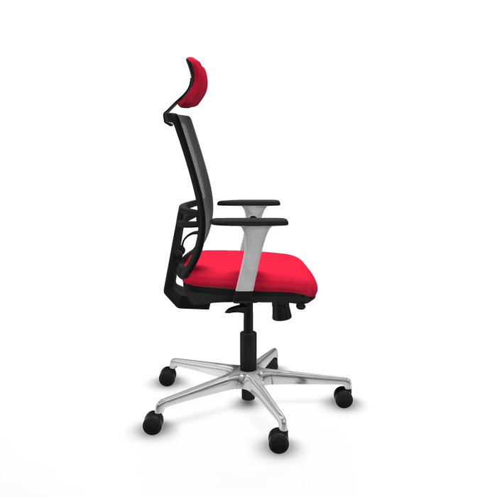 PIQUERAS Y CRESPO Silla de oficina Yunquera con mecanismo Sincro/Traslack, Rojo y Negro PIQUERAS Y CRESPO Silla de oficina Yunquera con mecanismo Sincro/Traslack, Rojo y Negro