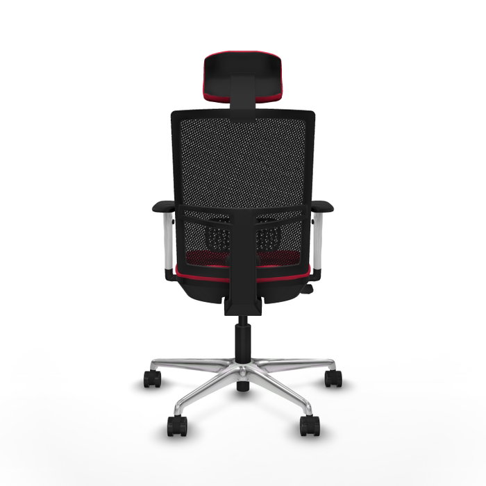 PIQUERAS Y CRESPO Silla de oficina Yunquera con mecanismo Sincro/Traslack, Rojo y Negro PIQUERAS Y CRESPO Silla de oficina Yunquera con mecanismo Sincro/Traslack, Rojo y Negro