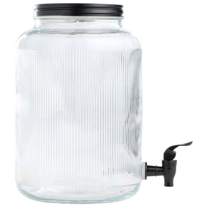 Day Dispensador de Bebida 8L Vidrio Metal y Silicona