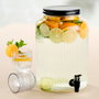 Day Dispensador de Bebida 8L Vidrio Metal y Silicona