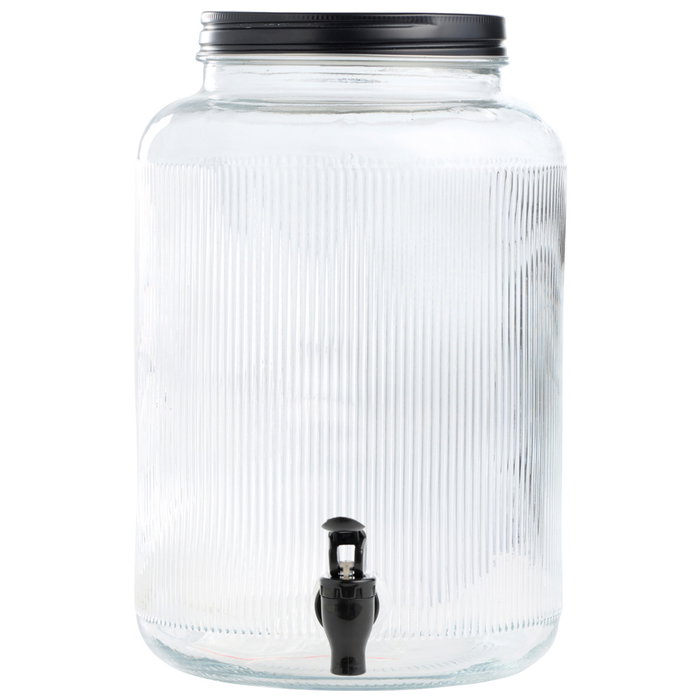 Day Dispensador de Bebida 8L Vidrio Metal y Silicona